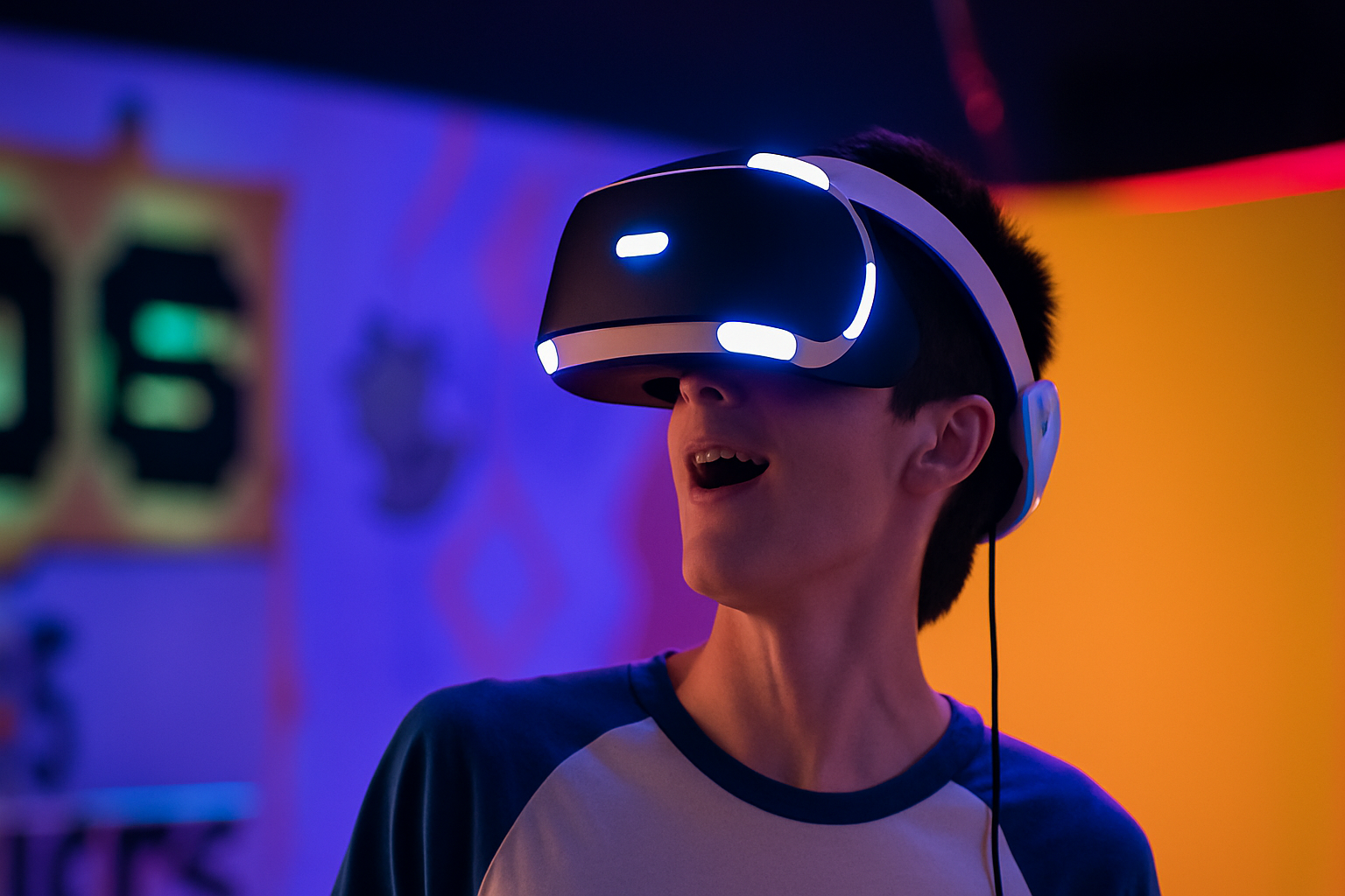 Person with VR goggles